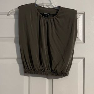 Express Jersey Muscle Crop Top